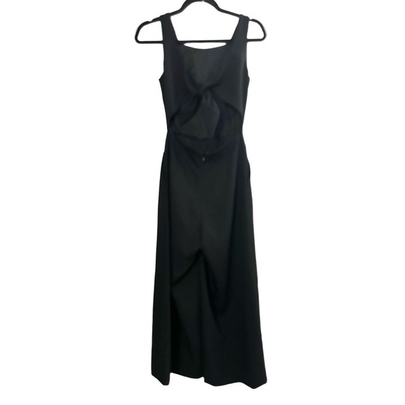 Aritzia Wilfred Ecoulement Tie Back Womens Jumpsuit - Black - Size 00 - Picture 4 of 8